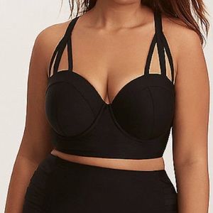 Torrid Black Bikini Top